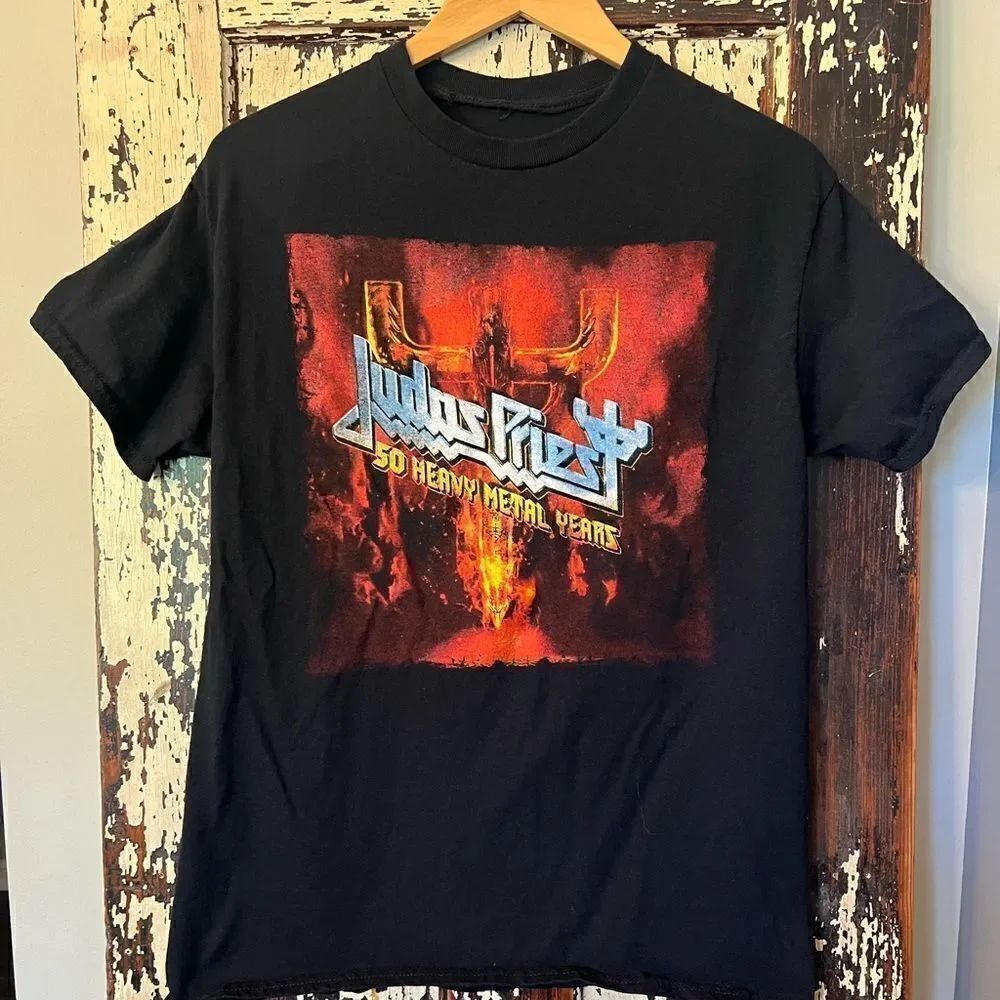 Judas Priest 50 years of Metal 2021 unisex tour T-shirt. Size small.